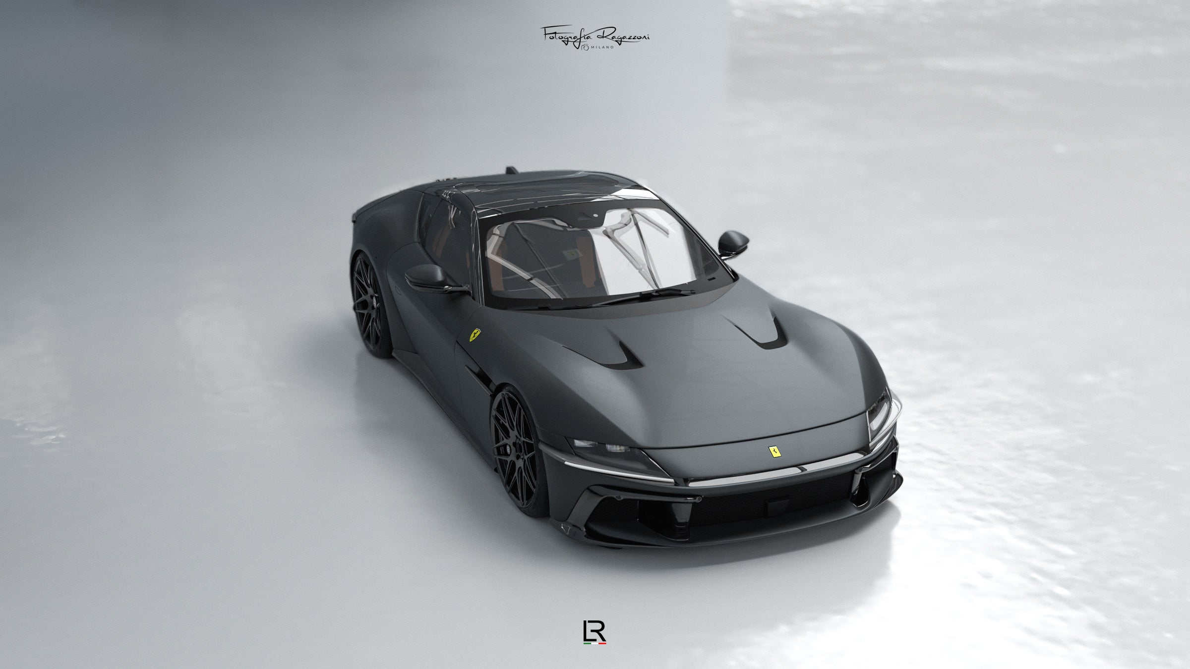 LOMA-Refined-Ferrari-12Cilindri-Nero-DS-Opaco-showroom-view-for-sale.