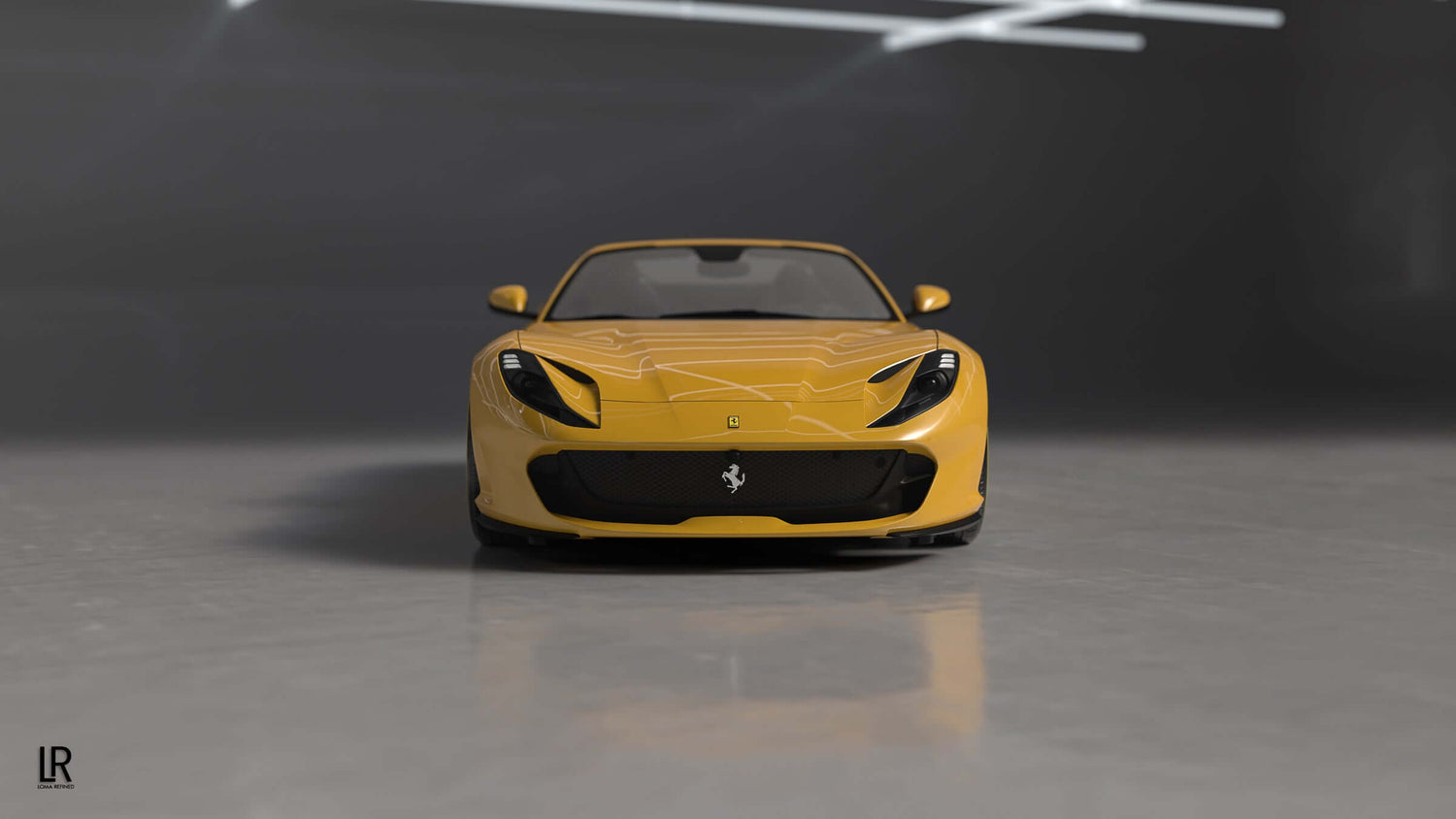 LOMA-Refined-Ferrari-812-GTS-full-front-view-making-the-car-look-one-of-a-kind.