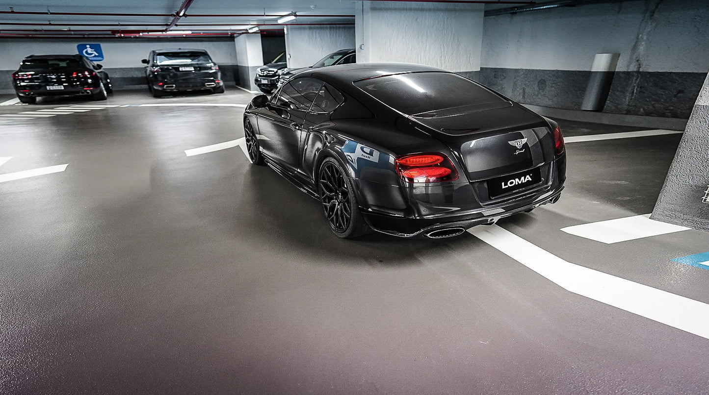 Custom wheel detail on Bentley Continental GT Speed